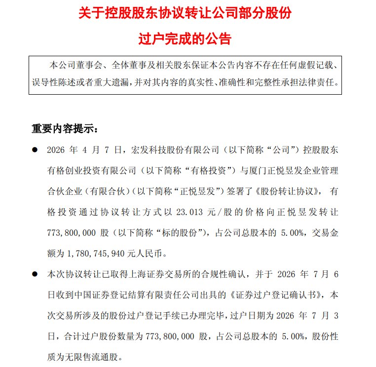 600885，被精准“抄底”：新股东投资17.8亿元，3个月不到浮盈11.6亿元！但公司公告出现低级错误